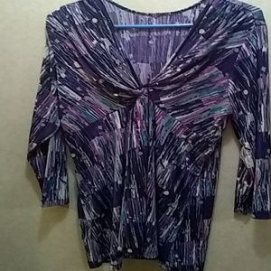 Ladies Plus 1X knot Style Top